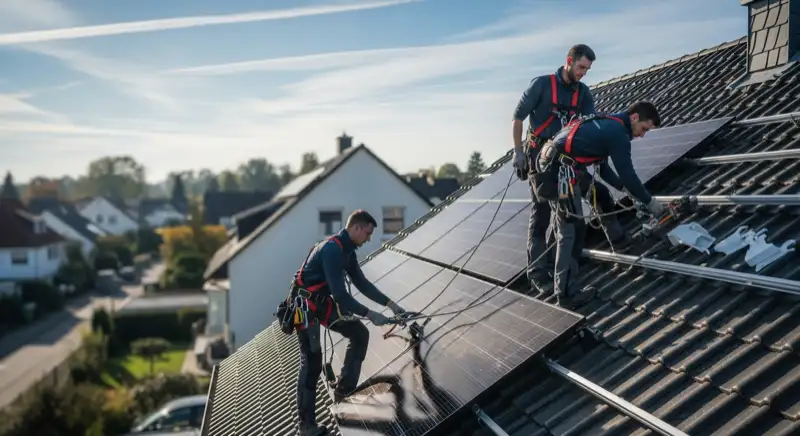 Photovoltaik in Darmstadt: Montage