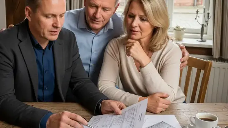 Einfamilienhaus in Flensburg mit Solaranlage auf dem Dach, gepflegter Garten, typische Rheinland-Architektur