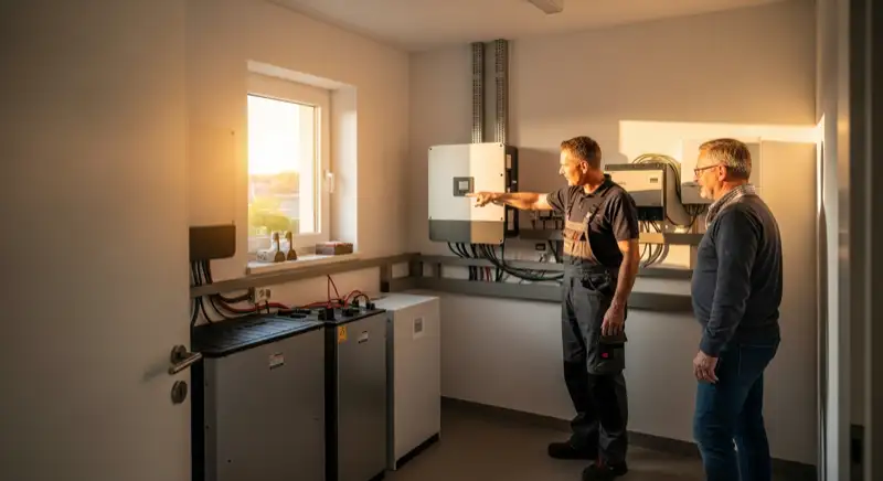 Batteriespeicher als Teil einer Solaranlage in Frankfurt am Main