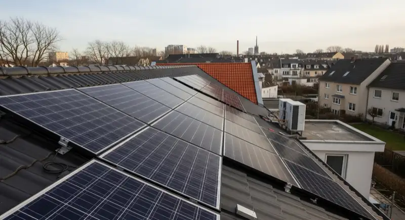 Photovoltaik in Frankfurt Oder: Frankfurt Oder Pv Montage Klares Wetter