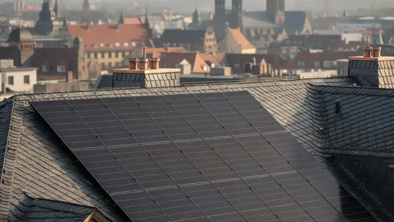 Moderne Solarmodule Frankfurt