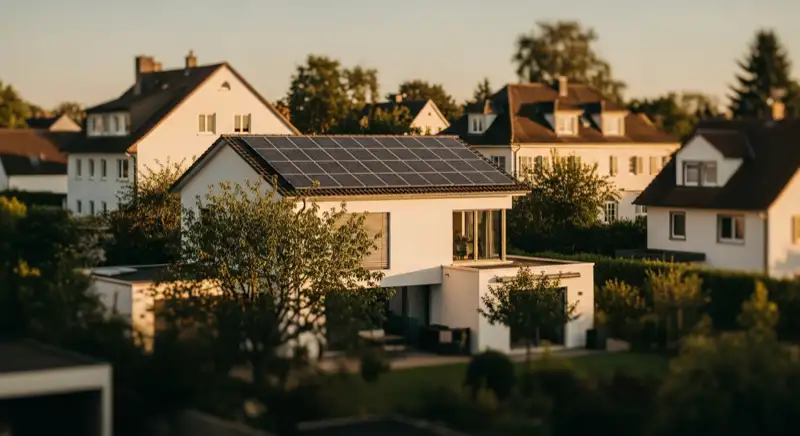 Modernes Einfamilienhaus mit Solaranlage im Stadtteil Berg, Friedrichshafen