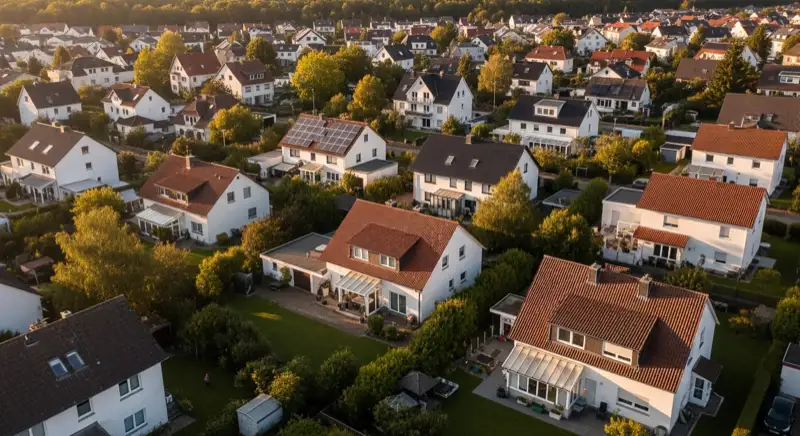 Photovoltaik in Garbsen: Stadtteile Aerial Garbsen