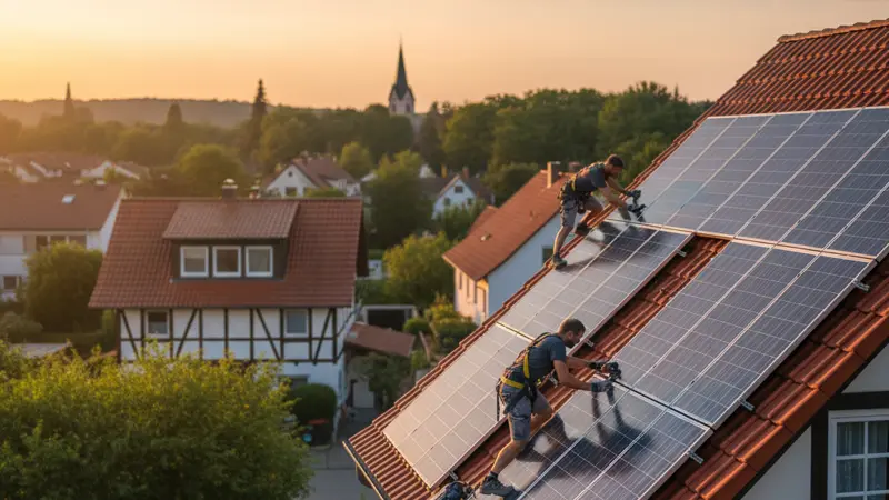 Solaranlage Geldern Installation