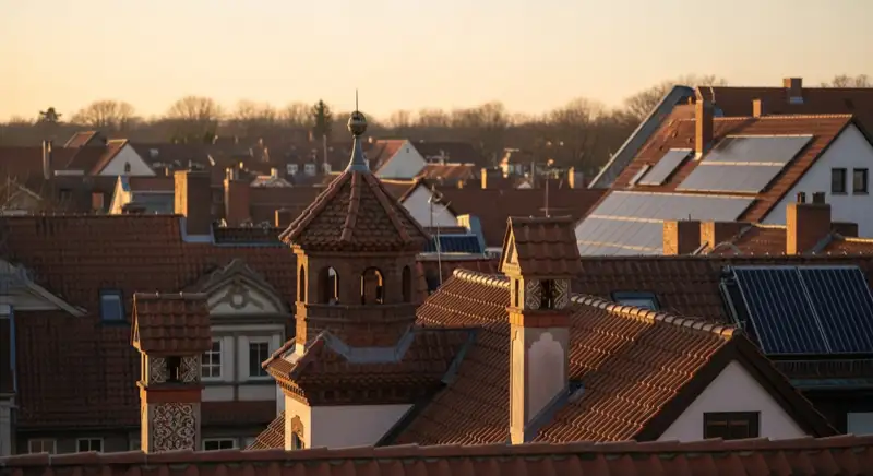 Historische Dachlandschaft in der Güstrower Altstadt