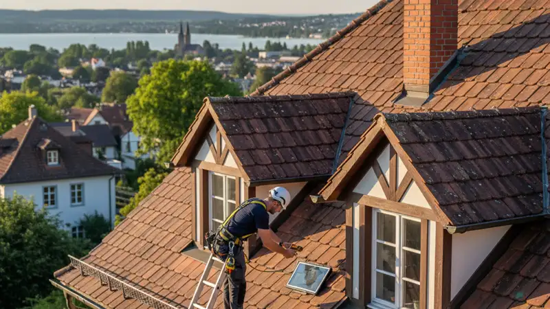 Dachcheck für eine Solaranlage in Konstanz