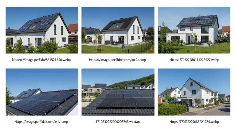 Modernes Einfamilienhaus mit Solarmodulen in einem Altenaer Wohngebiet