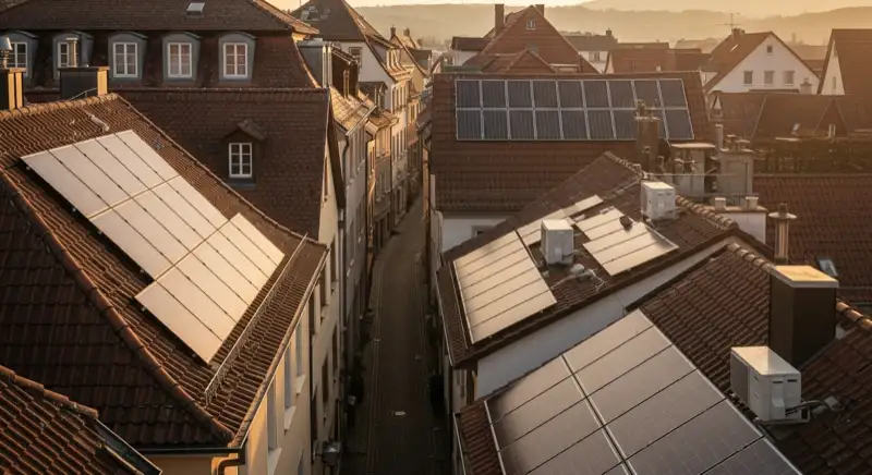 Historische Dachlandschaft in der Ansbacher Altstadt