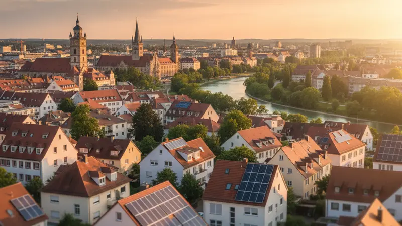Solaranlage Kosten auf Wohnhaus in Augsburg