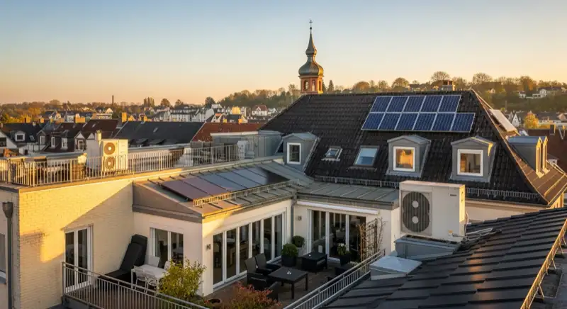 Historisches Wohnhaus in Bad Honnef mit sichtbarer Dachfläche