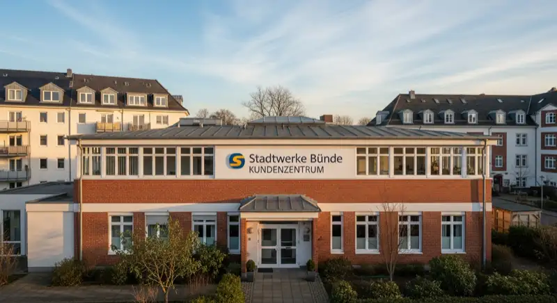 Stadtwerke Bünde Kundenzentrum Bahnhofstraße 18 mit Eingangshalle