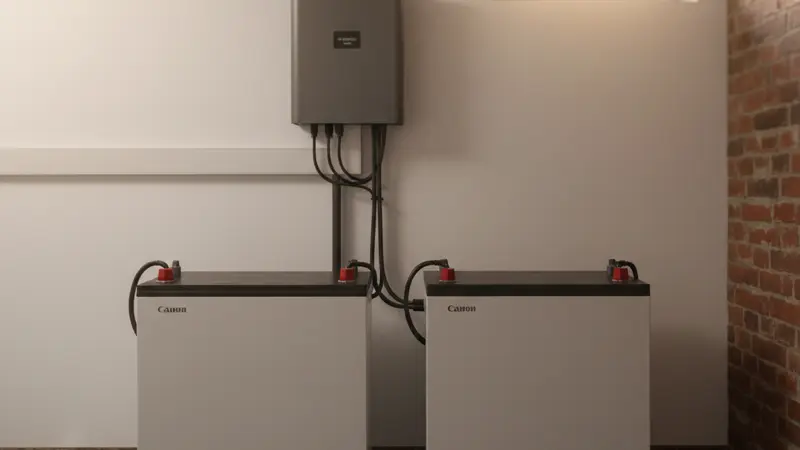 Batteriespeicher im Keller eines Dresdner Einfamilienhauses