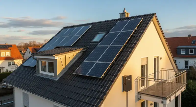Einfamilienhaus in Eberswalde mit Solardach und Wallbox am Stellplatz
