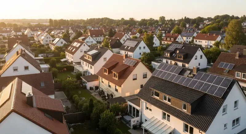 Photovoltaik in Garbsen: Stadtteile Aerial Garbsen