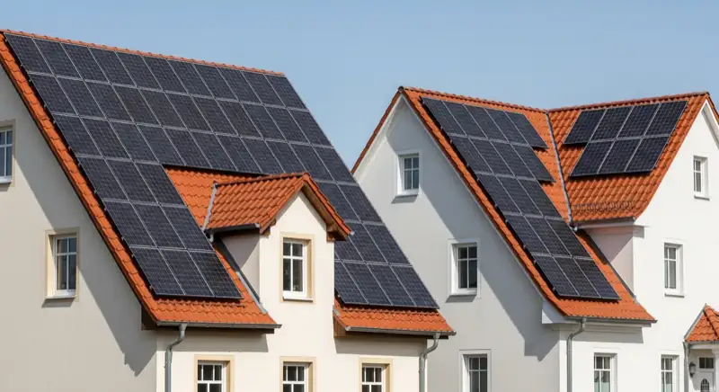 Solar auf unterschiedlichen Gebäuden in Greifswald