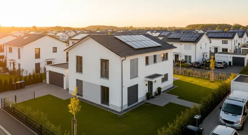 Modernes Einfamilienhaus mit großer Solaranlage in Gütersloher Neubaugebiet