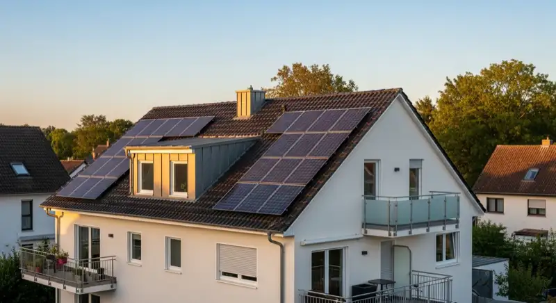 Einfamilienhaus in Hanau-Nordwest mit moderner Solaranlage auf südausgerichtetem Dach