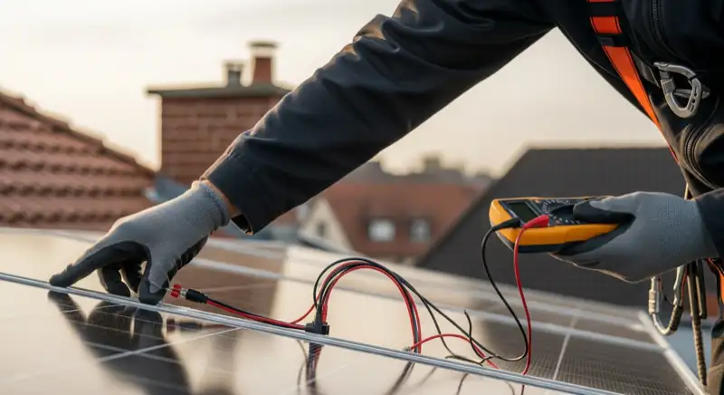 Batteriespeicher im Technikraum eines Hildesheimer Einfamilienhauses