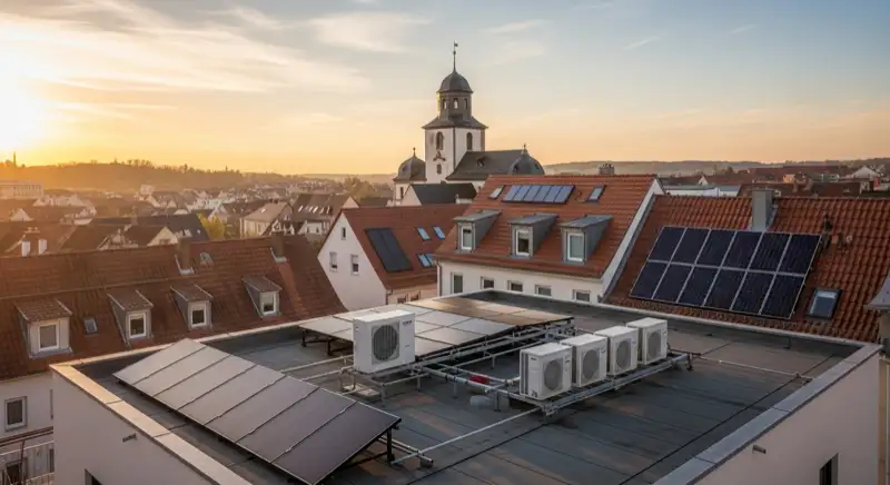Altstadtdach in Hofheim am Taunus mit sichtbarer historischer Dachstruktur