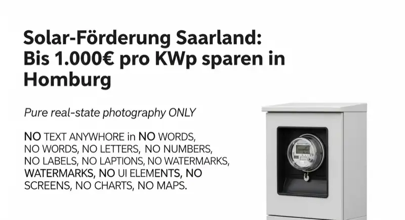 Modern German electrical meter cabinet (Zählerschrank) with smart meter and solar inverter connection, clean technical installation