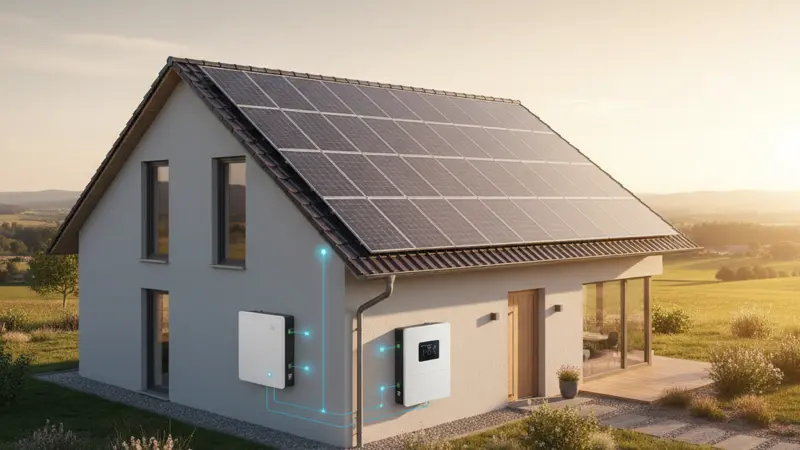 Solaranlage mit Speicher