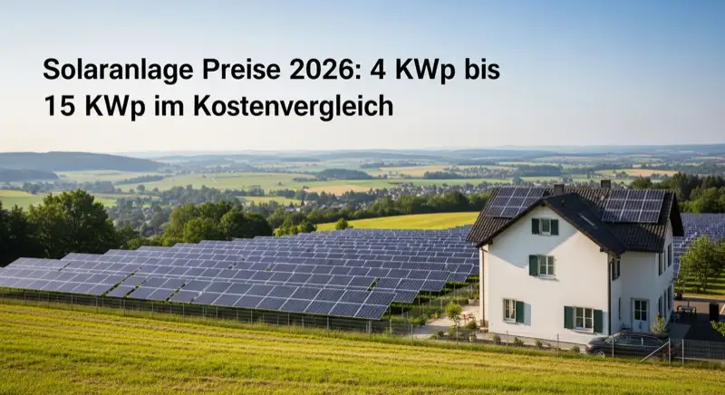 Aerial drone view of typical German residential neighborhood with mixed roof types, red and dark roof tiles, gardens visible, sunny day