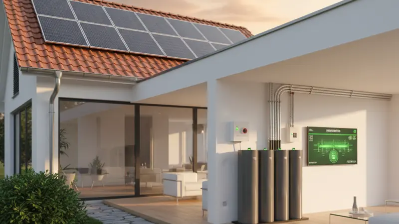 Solaranlage mit Speicher