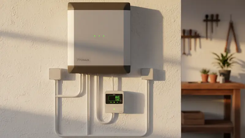 Wechselrichter und Smart Meter einer Solaranlage in Münster