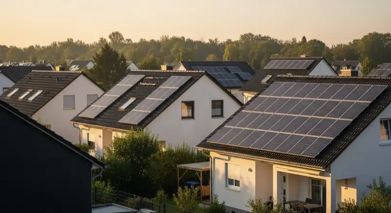 Wechselrichter einer Solaranlage im Technikraum