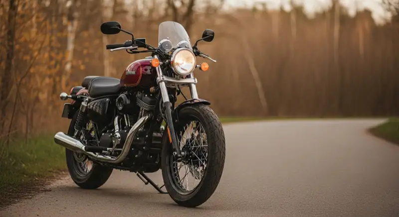 Aerial drone view of typical German residential neighborhood with mixed roof types, red and dark roof tiles, gardens visible, sunny day