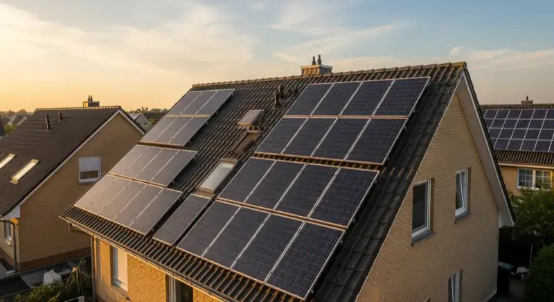 Einfamilienhaus mit Solaranlage im Oldenburger Stadtteil Eversten