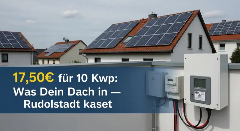 Modern German electrical meter cabinet (Zählerschrank) with smart meter and solar inverter connection, clean technical installation