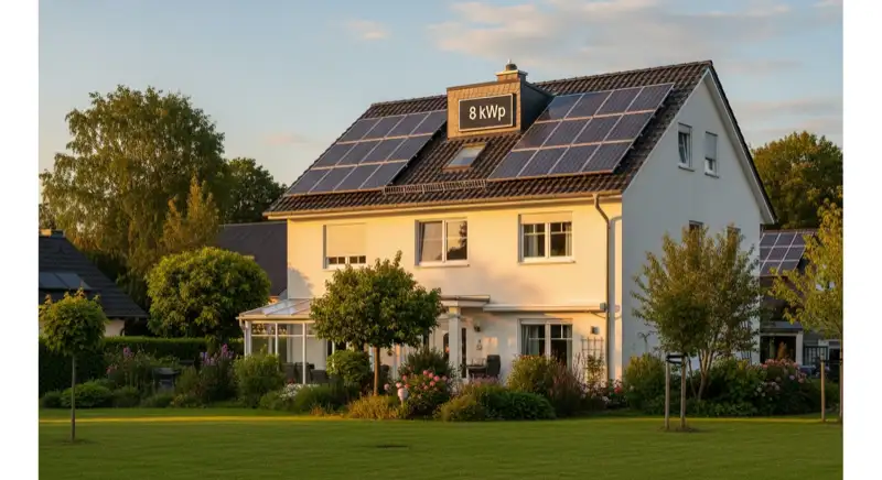 Einfamilienhaus in Wunstorf mit moderner Solaranlage auf dem Dach