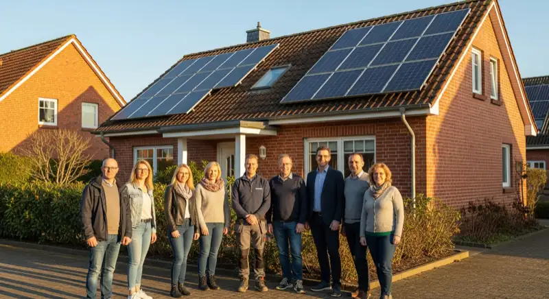Solaranlage auf einem Einfamilienhaus in Lübeck