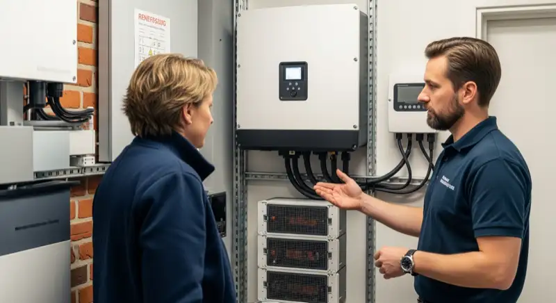 Batteriespeicher als Teil einer Solaranlage in Lübeck
