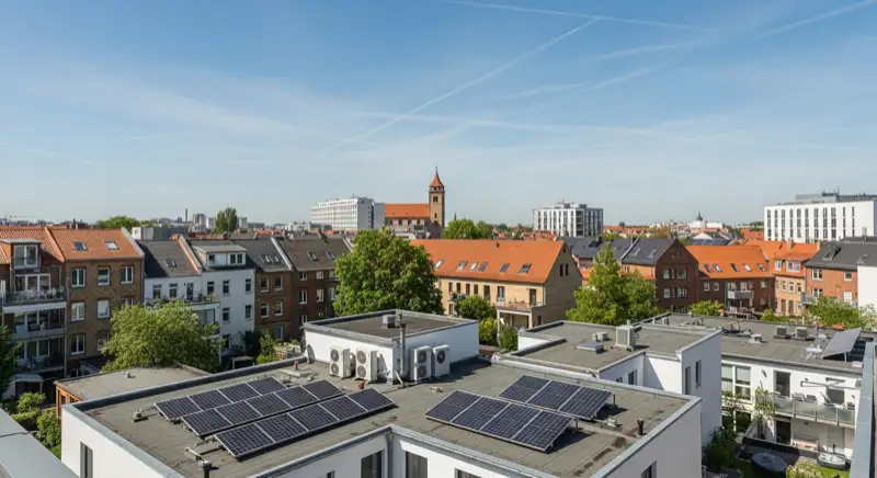 Avacon Techniker installiert Smart Meter an Einfamilienhaus in Magdeburg