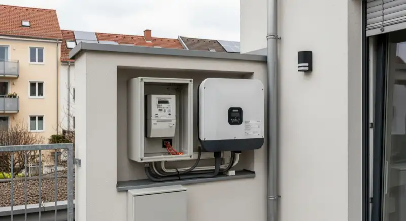 Münchner Stadtbild mit Solaranlagen auf Dächern