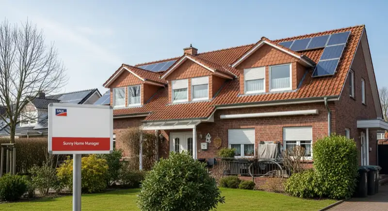Elektriker installiert Smart Home System mit Sunny Home Manager in Münsteraner Einfamilienhaus