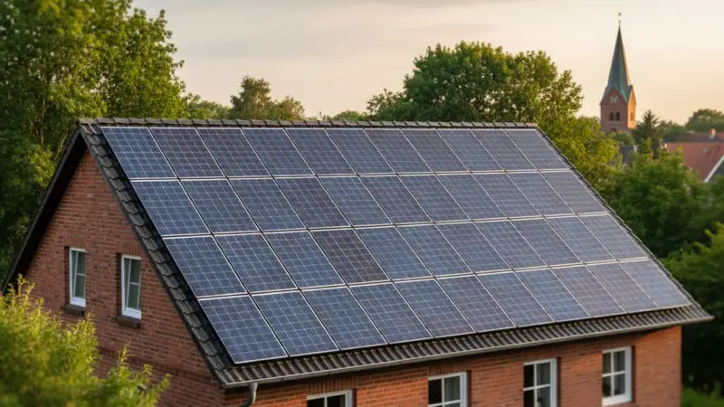 Wohnhäuser mit Solaranlagen in Neumünster-Brachenfeld-Ruthenberg
