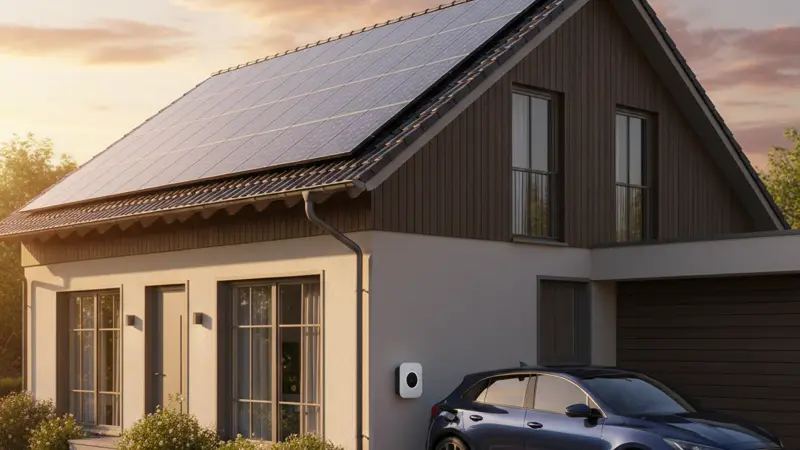 Energiemanagement und Wallbox an einem Nürnberger Haus