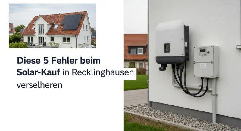 Modern German electrical meter cabinet (Zählerschrank) with smart meter and solar inverter connection, clean technical installation