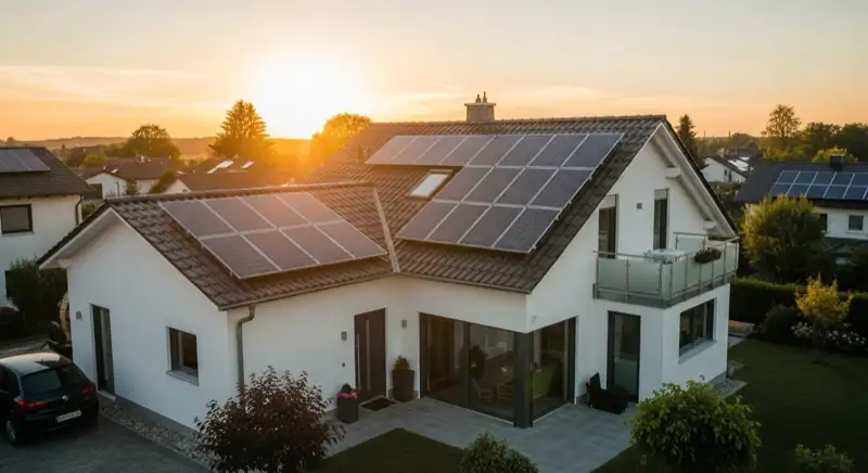 Einfamilienhaus in Rosenheim mit Solaranlage auf Süddach für optimale Amortisation