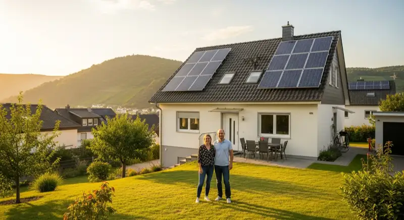 Wohnhäuser mit Solaranlagen in Trier-Tarforst