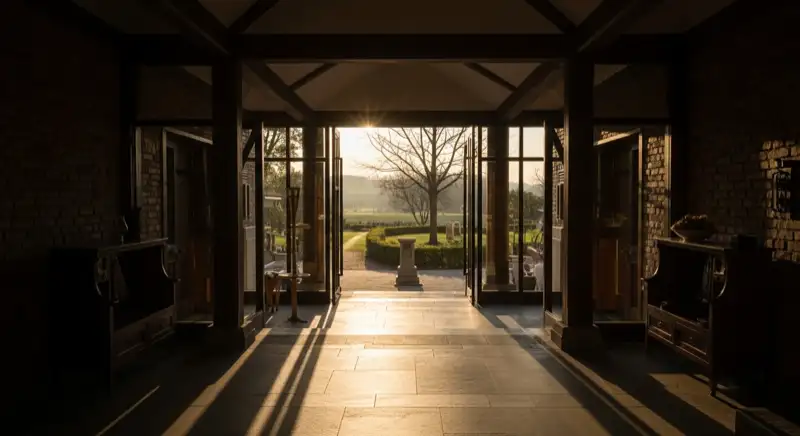 Blick auf das Stadtwerke-Gebäude in Ulm mit Service-Eingang, lokale Versorgeratmosphäre