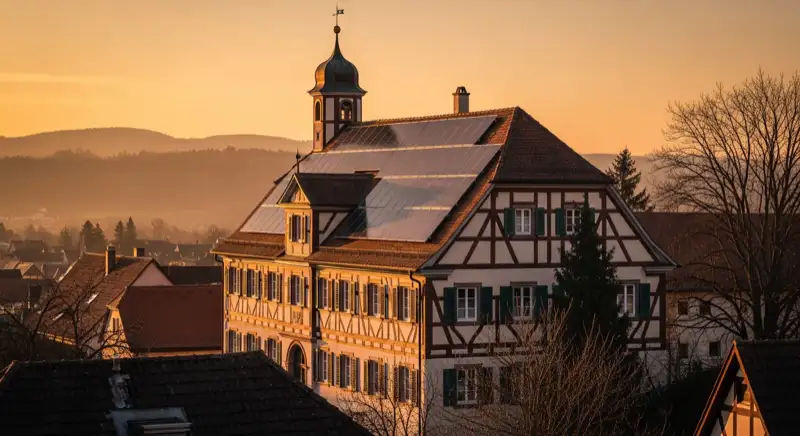 Historisches Wohnhaus in Völklingen mit sichtbarer Dachfläche