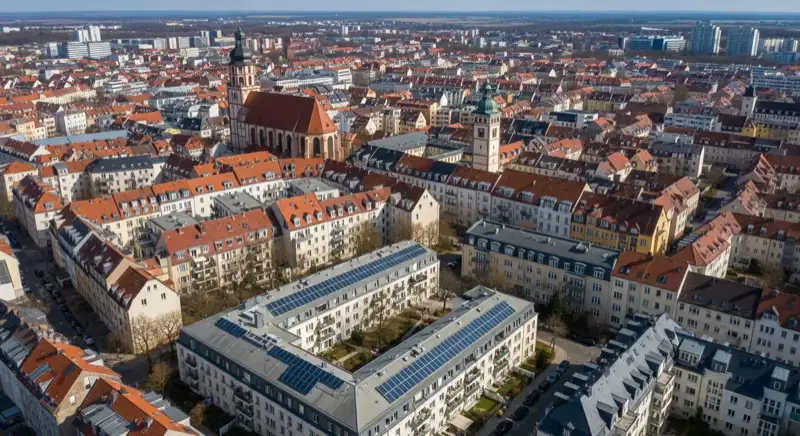 Solar auf unterschiedlichen Gebäuden in Weimar
