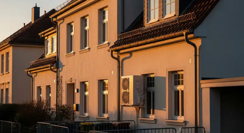 Altenaer Altbau mit moderner Wärmepumpen-Außeneinheit am Gebäude