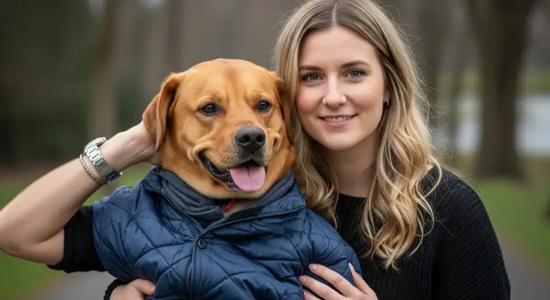 Moderne Wärmepumpen-Außeneinheit vor typischem Bielefelder Einfamilienhaus mit Klinkerfassade