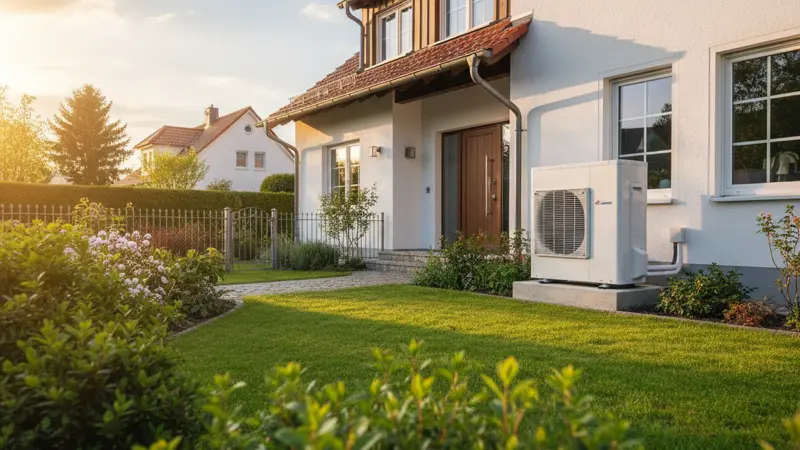 Energieberater zeigt Bonner Hauseigentümern die Wärmepumpen-Steuerung