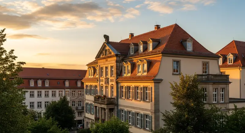 Heizungsbauer bei Wärmepumpen-Installation an Dresdner Einfamilienhaus